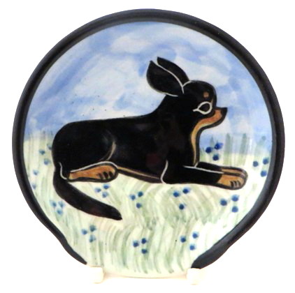 Chihuahua Black and Tan -Deluxe Spoon Rest
